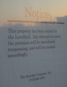 Emilio's eviction notice