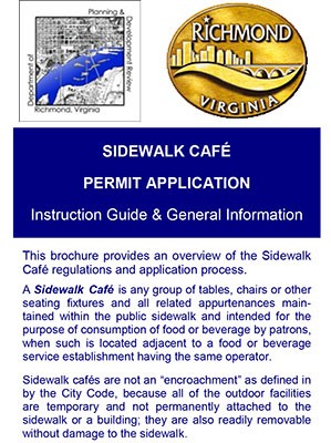 Click the image above to see the city's instructions for sidewalk cafe permit applications. 