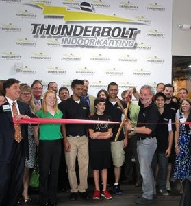 Sandy Tarant celebrates Thunderbolt's opening on 