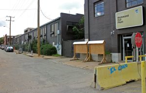 The warehouse buildings run along Bainbridge Street from 4th to 7th streets. 