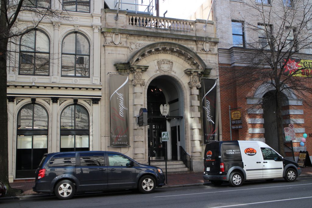An old bank building downtown is headed for auction. Photo by Michael Thompson.