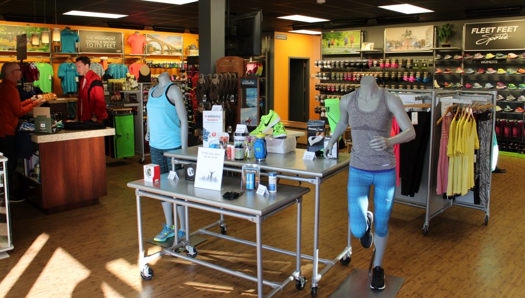 Fleet Feet Sports has one local store on Patterson Avenue. Photos by Michael Thompson.