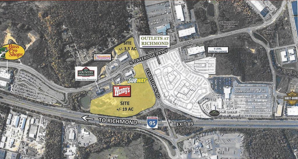 A developer is close to finalizing its purchase of a plot of land between Winding Brook and the proposed outlet mall. Image courtesy of Hendon.