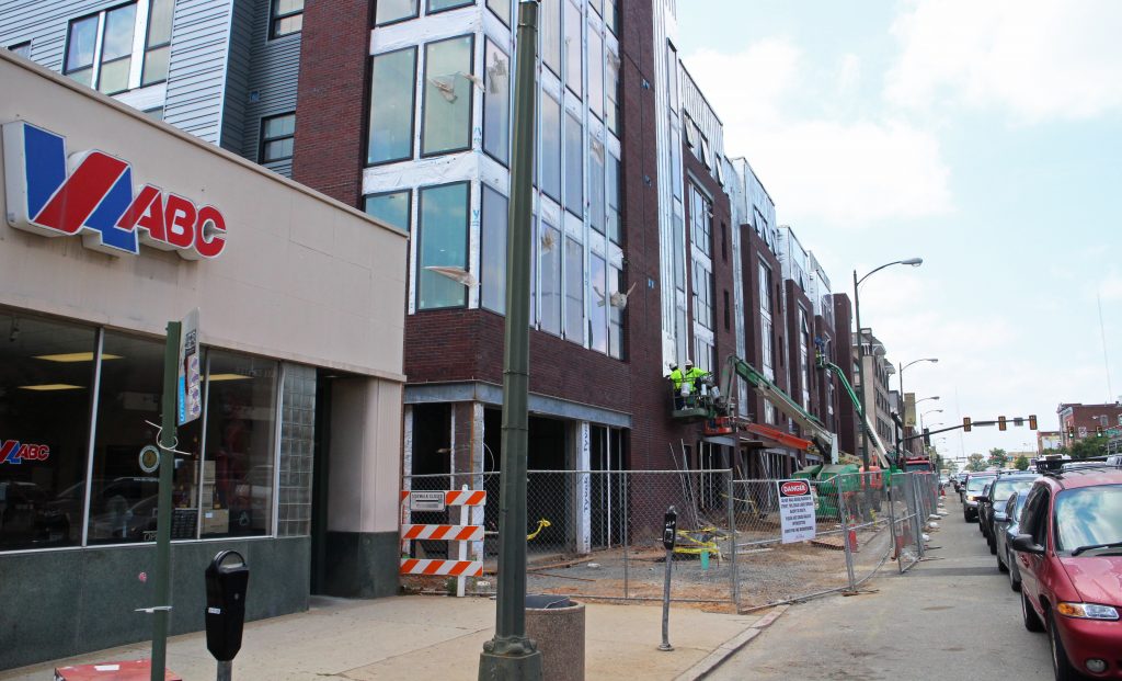 A sandwich shop will move into a ground-floor space in an upcoming VCU dorm building. Photo by Michael Thompson.