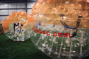 Much of RVASSC's startup costs comes from the bubble soccer equipment.