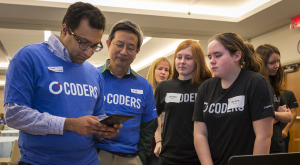 Capital One taught middle school students about coding in a week-long program. 
