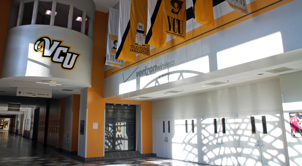 VCU's Siegel Center will be packed for the men's basketball game against UVA next weekend. Photo by Evelyn Rupert.