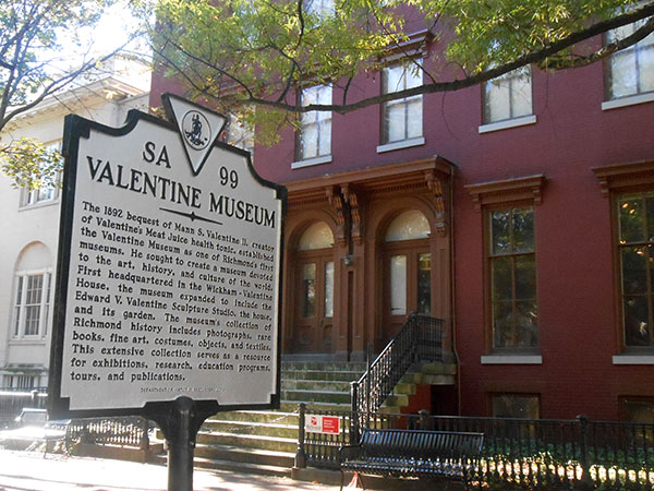 The Valentine Richmond History Center in the 1000 block of East Clay Street. (Photo by Burl Rolett)
